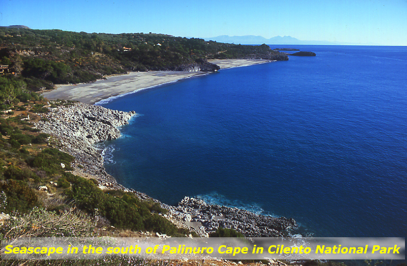 Seascape in Cilento at south of Palinuro
